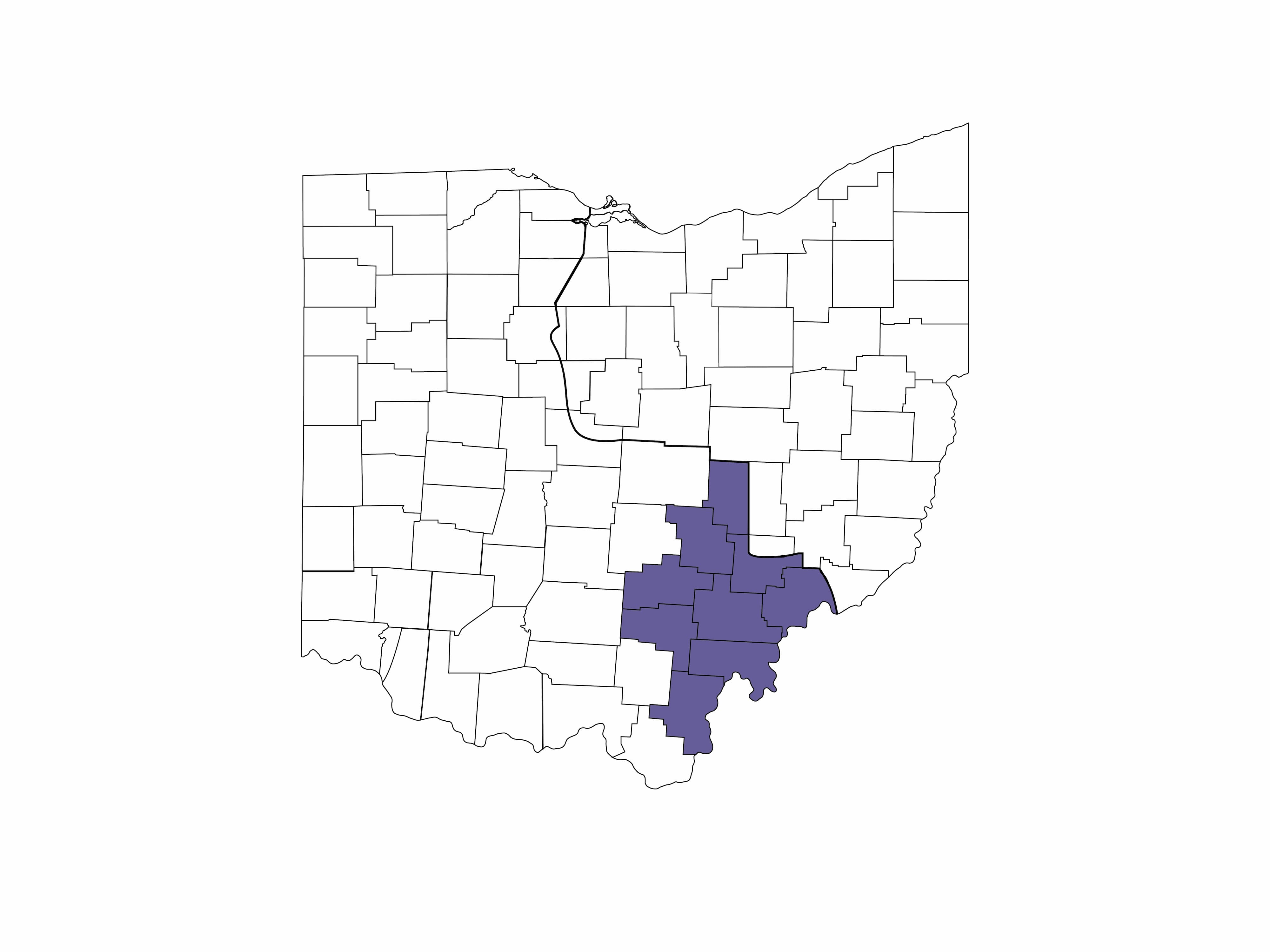 Hocking River map